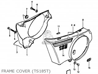 FRAME COVER (TS185T) - TS185 1980 (T) USA (E03)