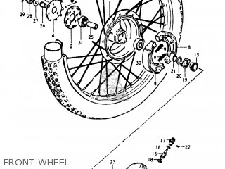 FRONT WHEEL - TS185 1980 (T) USA (E03)