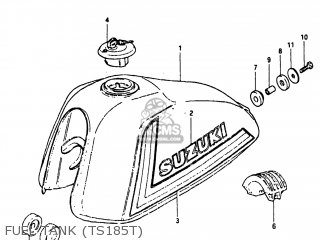 FUEL TANK (TS185T) - TS185 1980 (T) USA (E03)