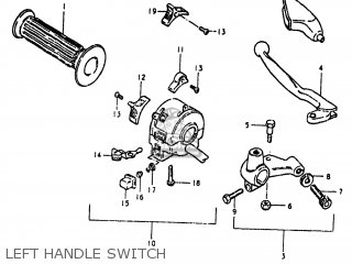 LEFT HANDLE SWITCH - TS185 1980 (T) USA (E03)