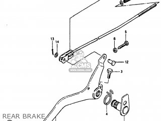 REAR BRAKE - TS185 1980 (T) USA (E03)