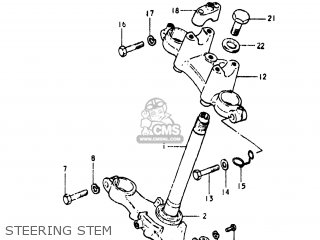 STEERING STEM - TS185 1980 (T) USA (E03)