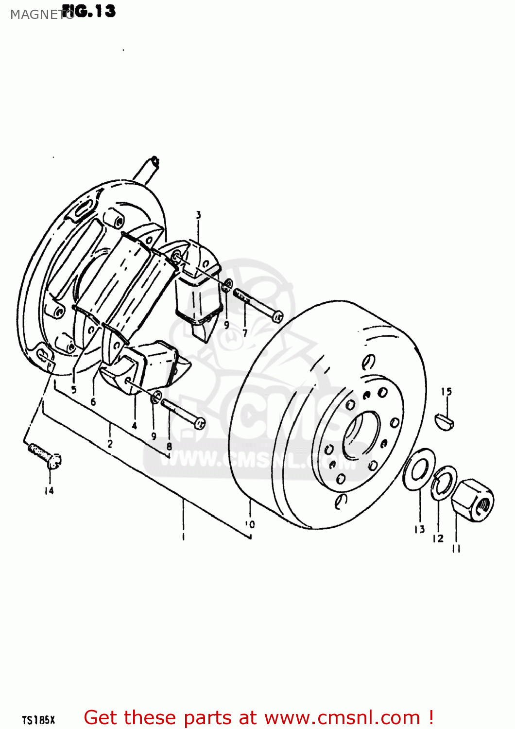 MAGNETO TS185 1981 (X) USA (E03)