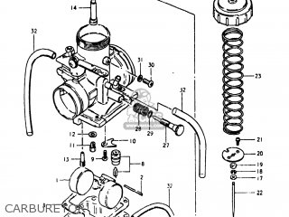 CARBURETOR - TS185 1981 (X) USA (E03)
