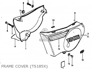 FRAME COVER (TS185X) - TS185 1981 (X) USA (E03)