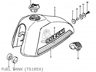 FUEL TANK (TS185X) - TS185 1981 (X) USA (E03)