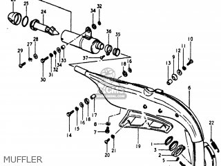 MUFFLER - TS185 1981 (X) USA (E03)