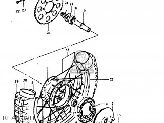 REAR WHEEL - TS185 1981 (X) USA (E03)