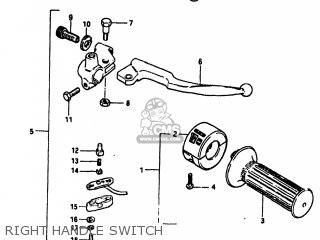 RIGHT HANDLE SWITCH - TS185 1981 (X) USA (E03)