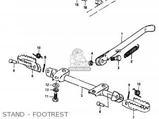 STAND - FOOTREST - TS185 1981 (X) USA (E03)
