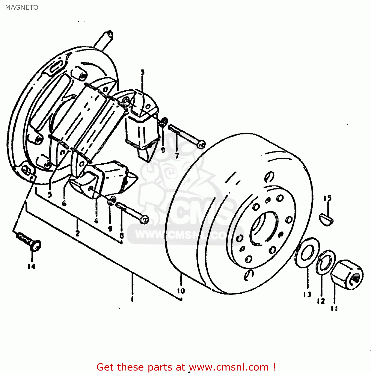 MAGNETO TS185ER 1979 (N) (E01 E02 E04 E21 E24)