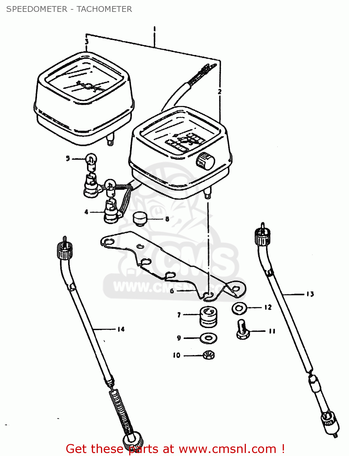 SPEEDOMETER - TACHOMETER TS185ER 1979 (N) (E01 E02 E04 E21 E24)