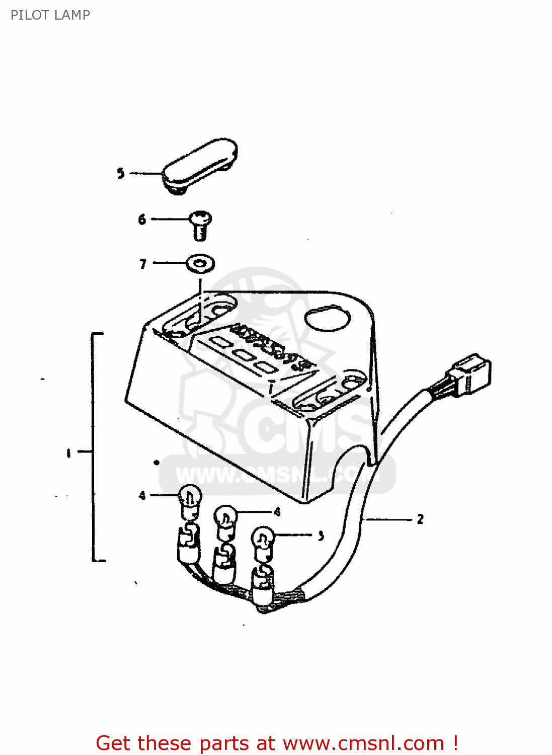 PILOT LAMP TS185ER 1979 (N) (E01 E02 E04 E21 E24)