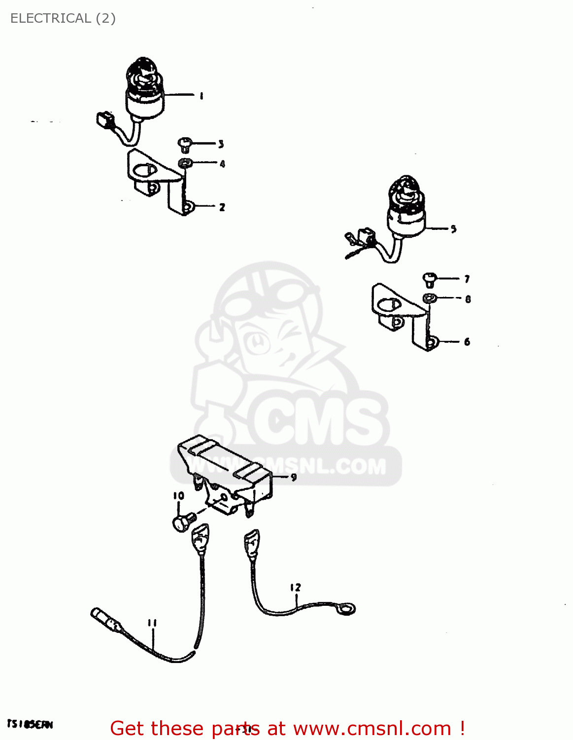 ELECTRICAL (2) TS185ER 1979 (N) (E01 E02 E04 E21 E24)