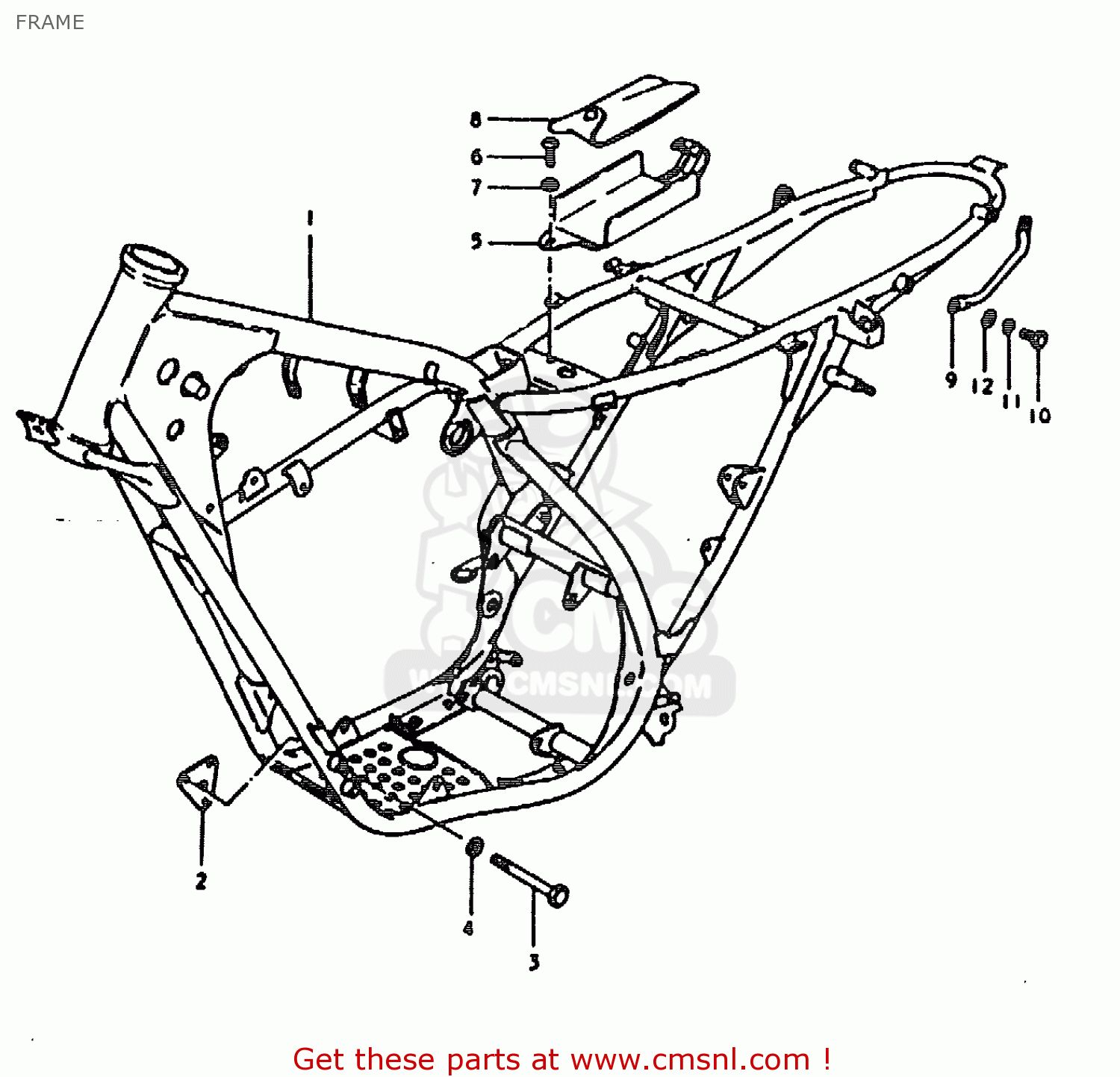 FRAME TS185ER 1979 (N) (E01 E02 E04 E21 E24)
