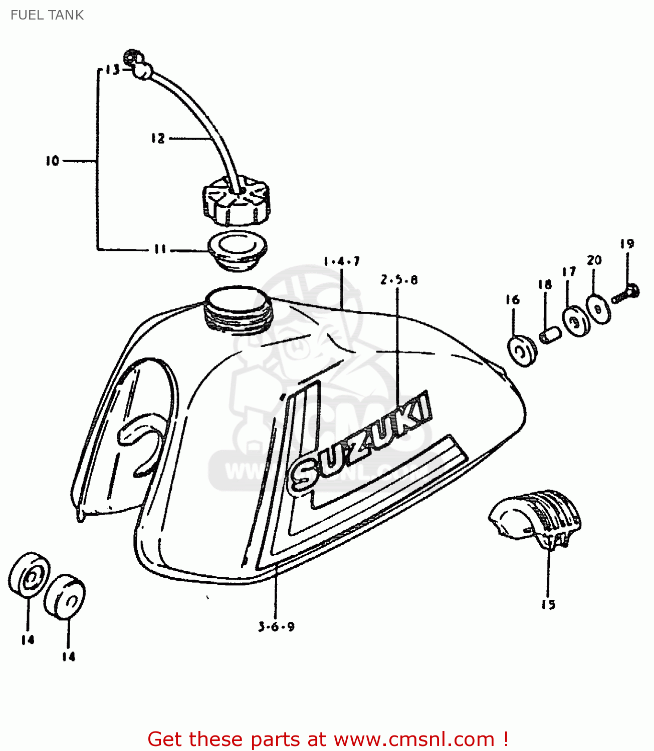 FUEL TANK TS185ER 1979 (N) (E01 E02 E04 E21 E24)