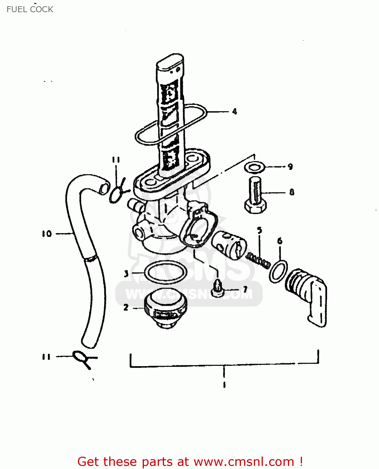 FUEL COCK TS185ER 1979 (N) (E01 E02 E04 E21 E24)