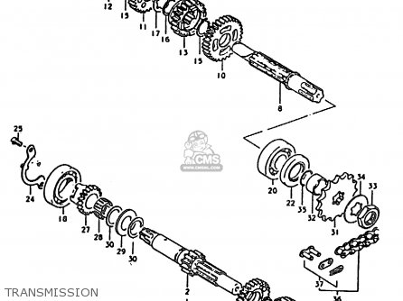 TRANSMISSION - TS185ER 1979 (N) (E01 E02 E04 E21 E24)