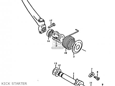 KICK STARTER - TS185ER 1979 (N) (E01 E02 E04 E21 E24)