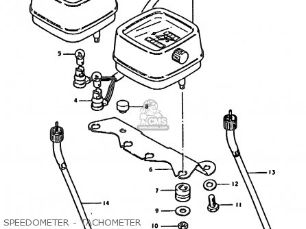 SPEEDOMETER - TACHOMETER - TS185ER 1979 (N) (E01 E02 E04 E21 E24)