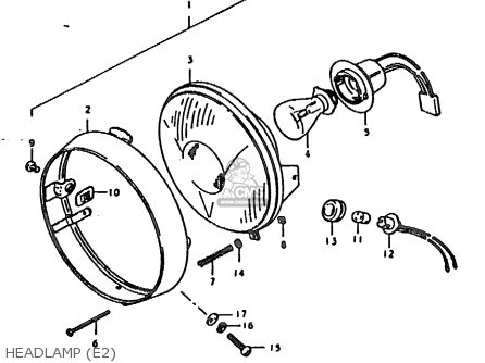 HEADLAMP (E2) - TS185ER 1979 (N) (E01 E02 E04 E21 E24)