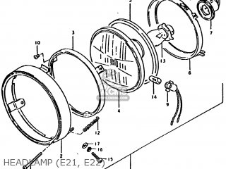 HEADLAMP (E21, E22) - TS185ER 1979 (N) (E01 E02 E04 E21 E24)