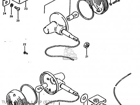 TURN SIGNAL LAMP (E22) - TS185ER 1979 (N) (E01 E02 E04 E21 E24)