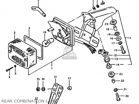 REAR COMBINATION LAMP - TS185ER 1979 (N) (E01 E02 E04 E21 E24)
