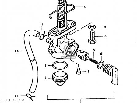FUEL COCK - TS185ER 1979 (N) (E01 E02 E04 E21 E24)
