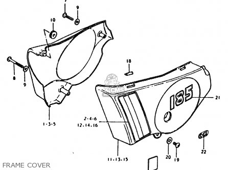 FRAME COVER - TS185ER 1979 (N) (E01 E02 E04 E21 E24)
