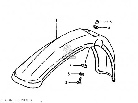 FRONT FENDER - TS185ER 1979 (N) (E01 E02 E04 E21 E24)