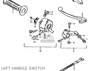 LEFT HANDLE SWITCH - TS185ER 1979 (N) (E01 E02 E04 E21 E24)