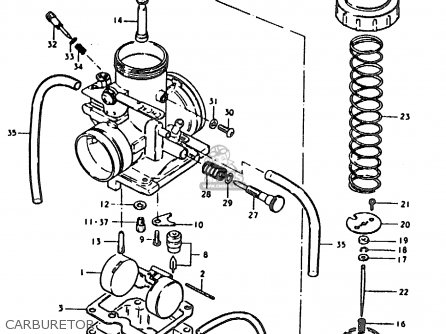 CARBURETOR - TS185ER 1979 (N) (E01 E02 E04 E21 E24)