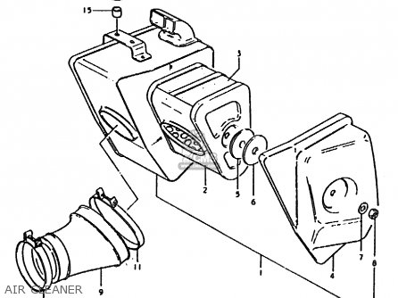 AIR CLEANER - TS185ER 1979 (N) (E01 E02 E04 E21 E24)