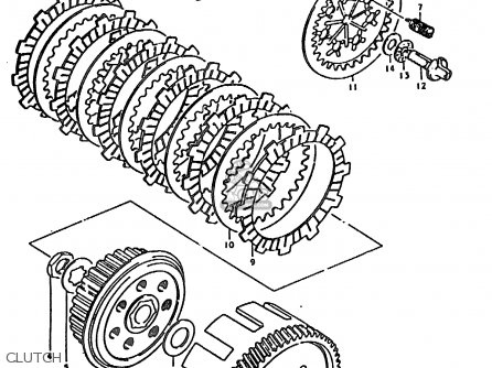 CLUTCH - TS185ER 1979 (N) (E01 E02 E04 E21 E24)