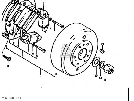 MAGNETO - TS185ER 1980 (T) (01 02 04 09 15 E17 E18 E21 E22 E24 E25 E26 E30