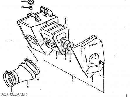 AIR CLEANER - TS185ER 1980 (T) (01 02 04 09 15 E17 E18 E21 E22 E24 E25 E26 E30