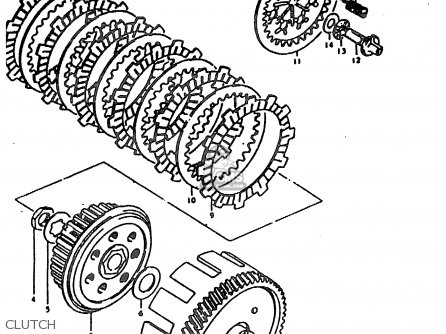 CLUTCH - TS185ER 1980 (T) (01 02 04 09 15 E17 E18 E21 E22 E24 E25 E26 E30