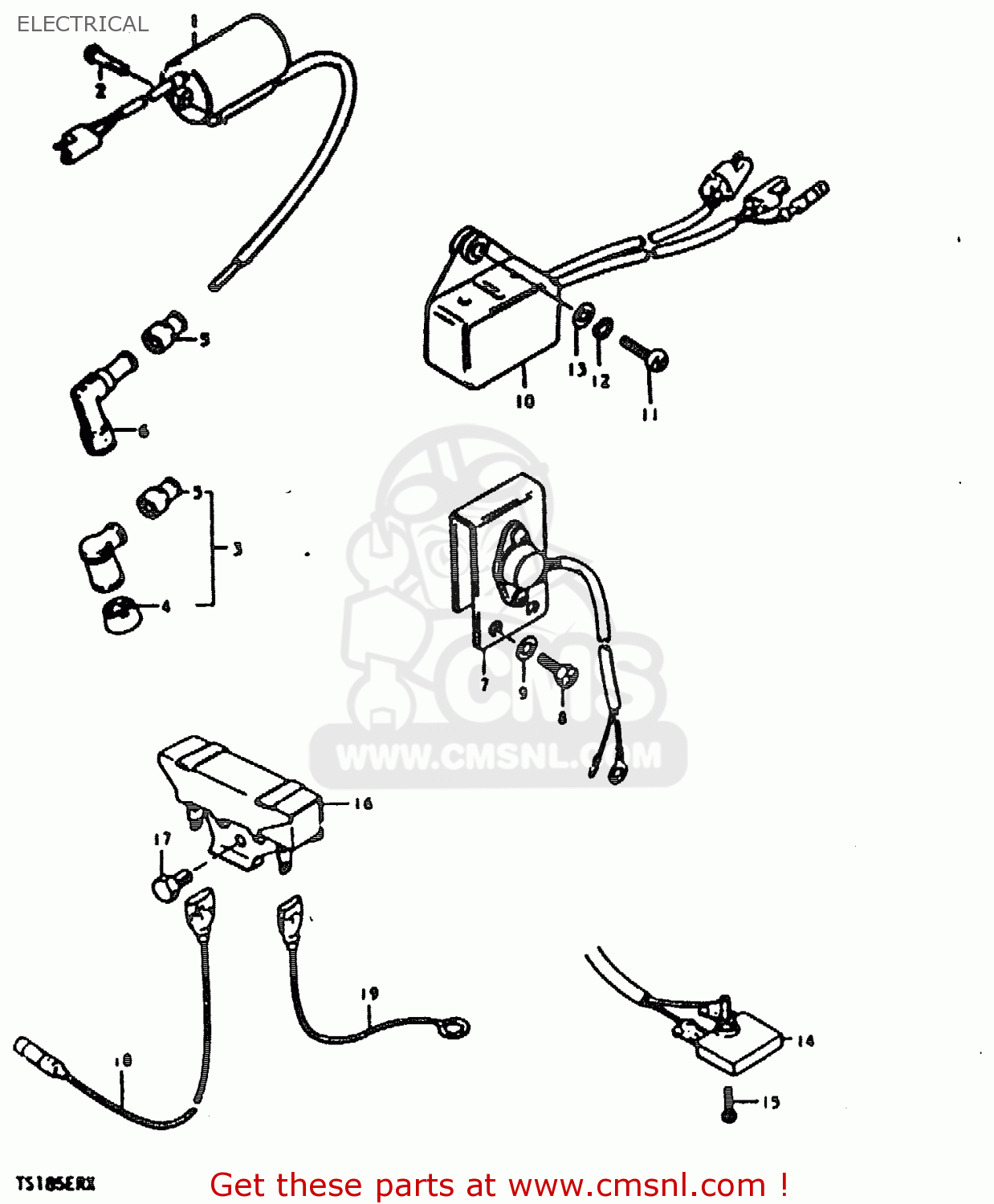 ELECTRICAL TS185ER 1981 (X) (E01 E02 E04 E09 E21 E22 E24 E26 E30)