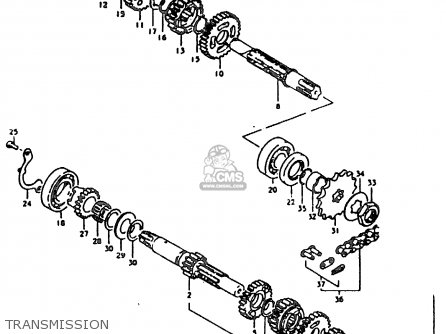 TRANSMISSION - TS185ER 1981 (X) (E01 E02 E04 E09 E21 E22 E24 E26 E30)