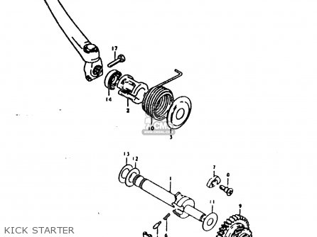 KICK STARTER - TS185ER 1981 (X) (E01 E02 E04 E09 E21 E22 E24 E26 E30)