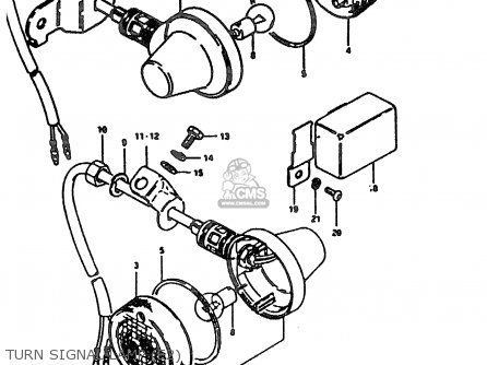 TURN SIGNAL LAMP (E2) - TS185ER 1981 (X) (E01 E02 E04 E09 E21 E22 E24 E26 E30)