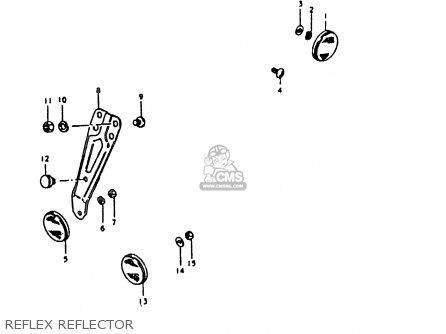 REFLEX REFLECTOR - TS185ER 1981 (X) (E01 E02 E04 E09 E21 E22 E24 E26 E30)