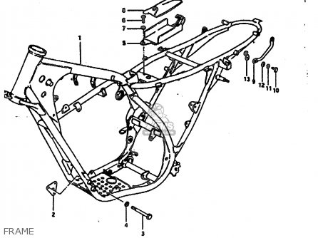 FRAME - TS185ER 1981 (X) (E01 E02 E04 E09 E21 E22 E24 E26 E30)