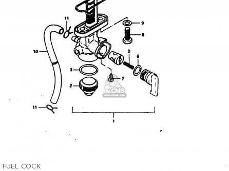 FUEL COCK - TS185ER 1981 (X) (E01 E02 E04 E09 E21 E22 E24 E26 E30)