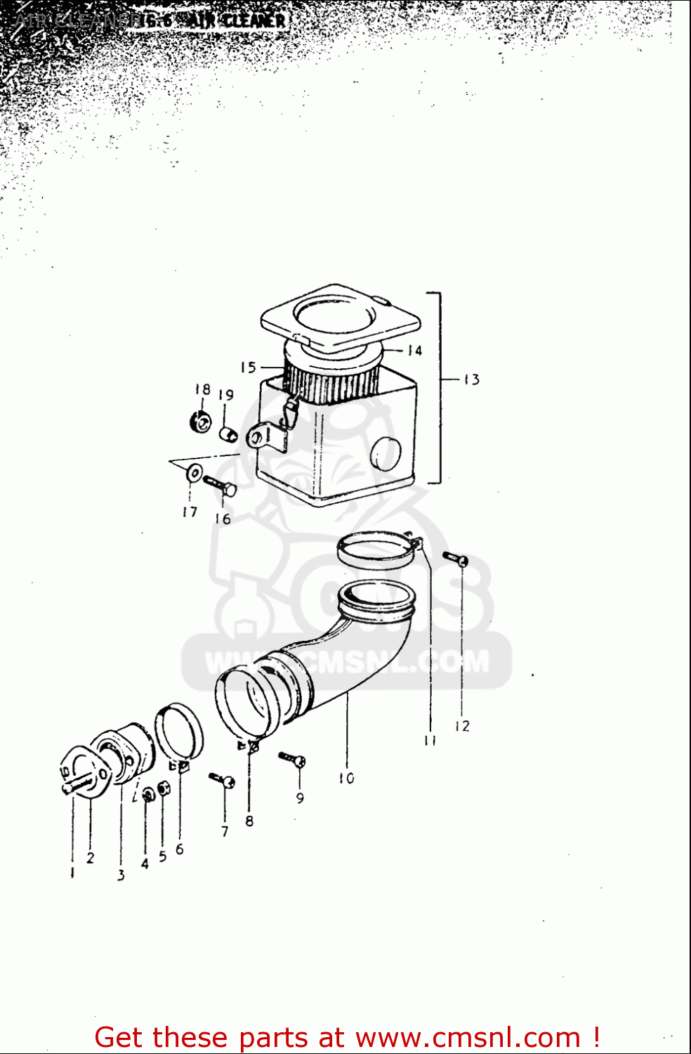 AIR CLEANER TS250 19691970 USA (E03)