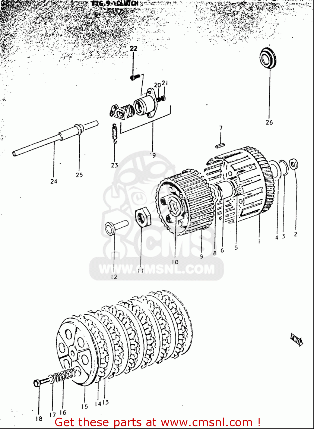 CLUTCH TS250 19691970 USA (E03)