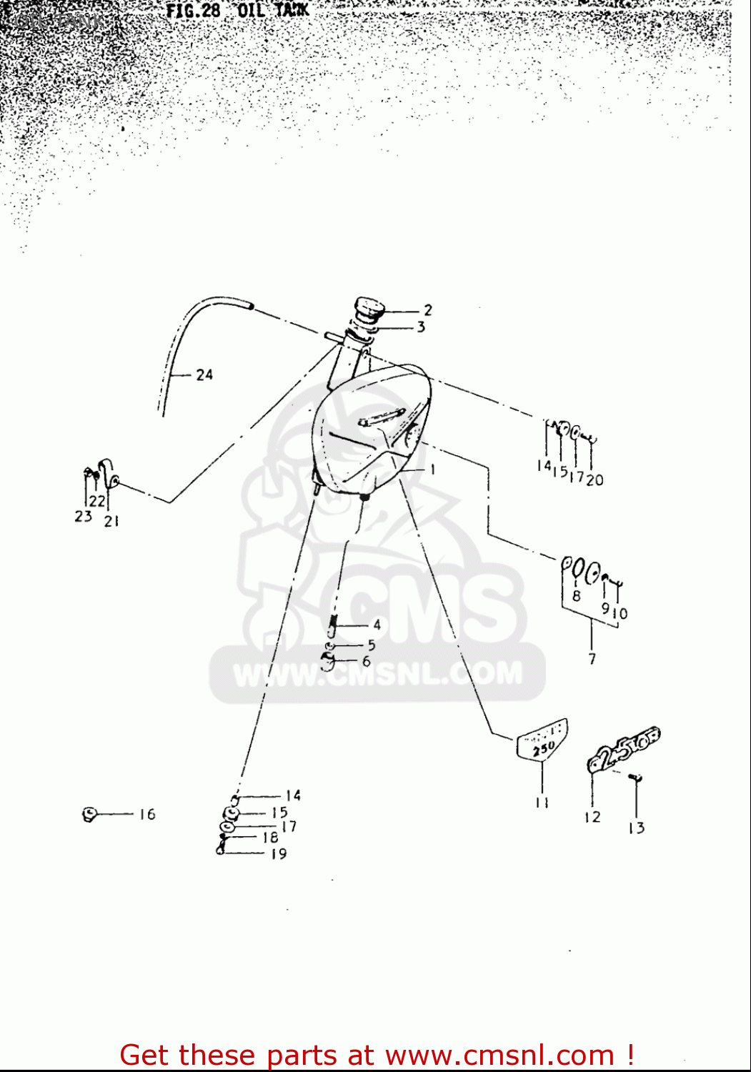 OIL TANK TS250 19691970 USA (E03)