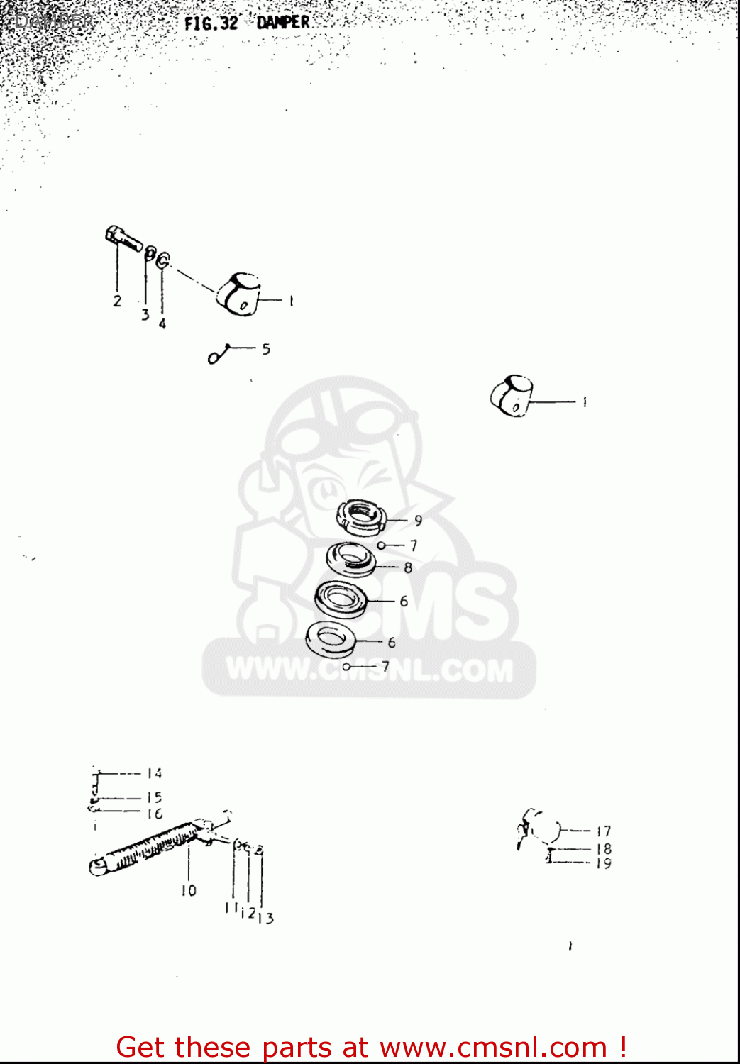 DAMPER TS250 19691970 USA (E03)