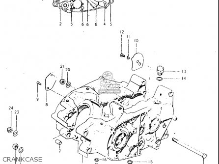 CRANKCASE - TS250 19691970 USA (E03)